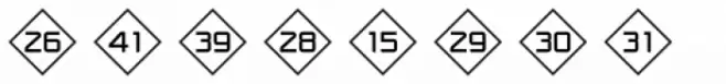 Numbers Style One-Diamond Positive