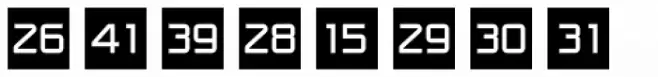 Numbers Style One-Square Negative