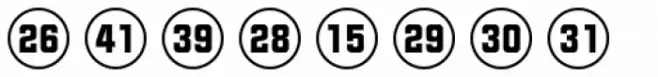 Numbers Style Two-Circle Positive