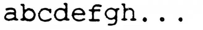 One More Typewriter Regular