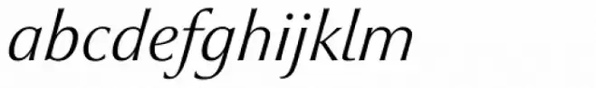 Optima nova Light Italic
