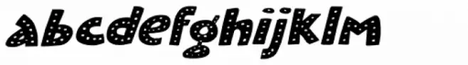 Plastic Fantastic Dots Italic