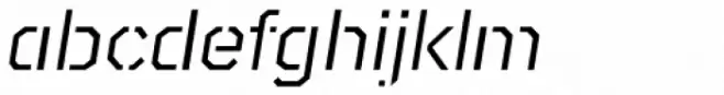 Raker Display Stencil Italic