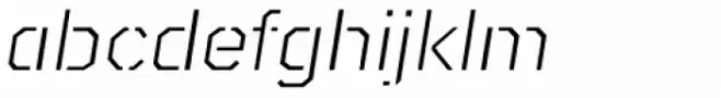 Raker Display Stencil Light Italic