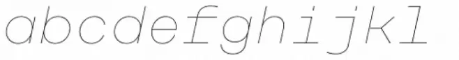 Rational TW Display Hairline Italic