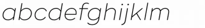 Ridley Grotesk Ultra Light Italic