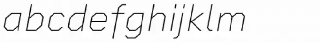 Rigid Square Thin Italic