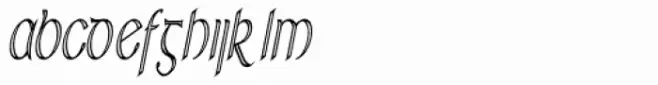 RM Celtic Outline Condensed Italic