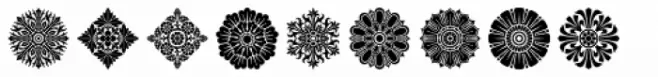 Rosette Ornaments