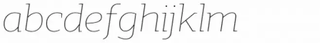 Scharf Thin Italic
