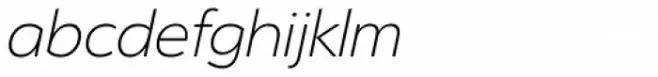 Serenity ExtraLight Italic