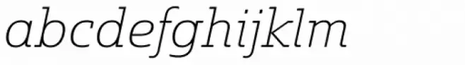 Solitas Slab Ext Thin Italic