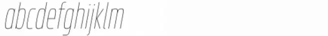 Superscience Hairline Extra Condensed Italic