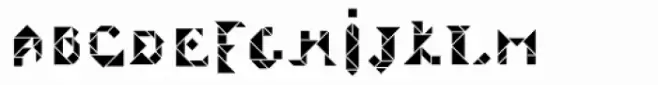 Tangram Alphabet Inline