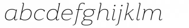 Toffee Thin Italic