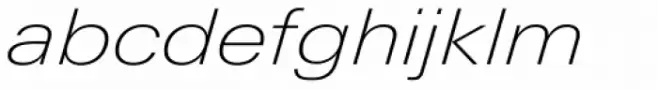 Univers Next Pro 241 Extended Thin Italic