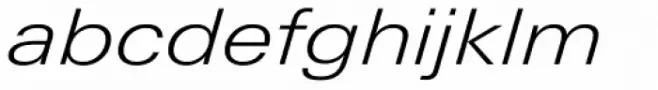 Univers Next Pro 341 Extended Light Italic