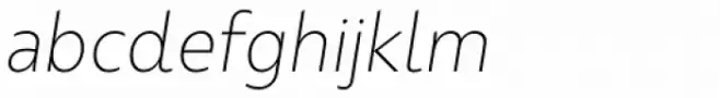 Urbani Ultra Light Italic