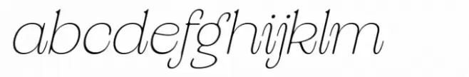 Valverde Rounded Thin Italic