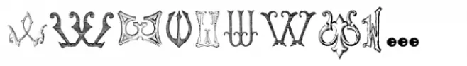 Victorian Alphabets W