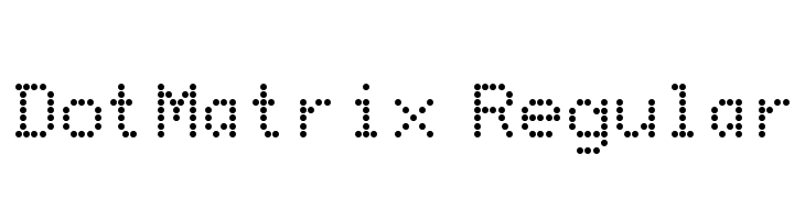 Print dot font