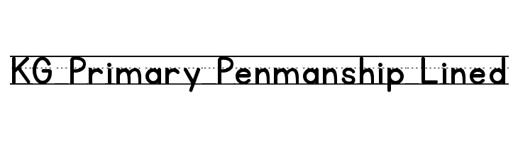 KG Primary Lined NOSPACE Font