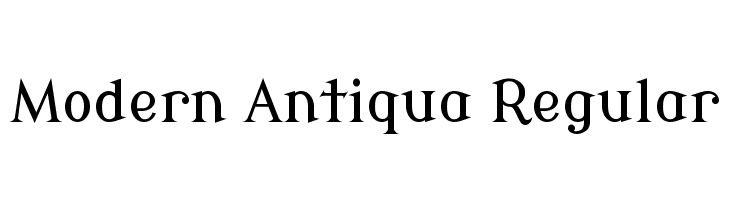 Modern Antiqua Font